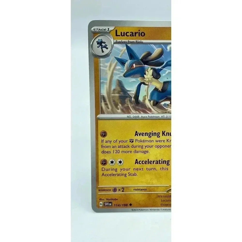Lucario 114/198 Scarlet & Violet Non-Holo Pokémon TCG Mint‎ Unplayed